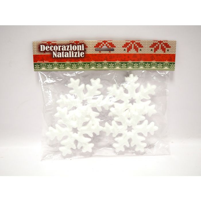 SET 4 FIOCCHI NEVE POLISTIROLO BIANCO D 10CM SET 4 FIOCCHI NEVE POLISTIROLO BIANCO D 10CM