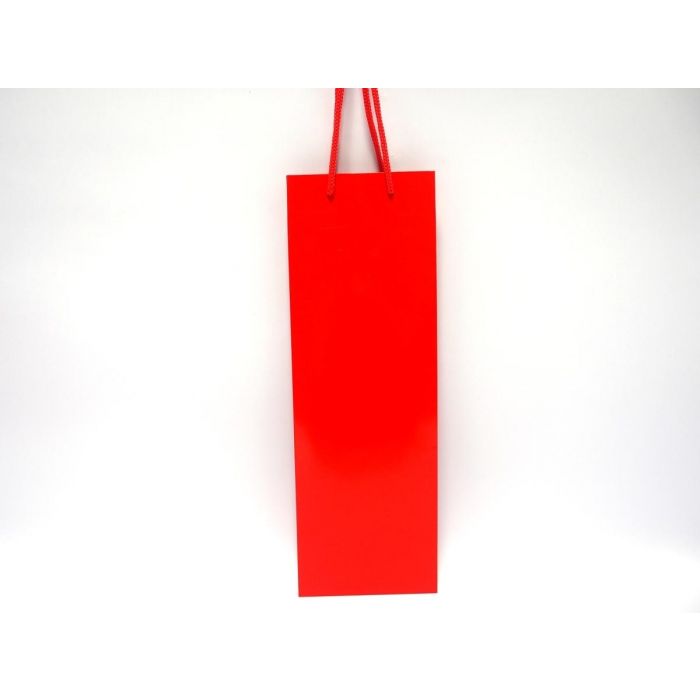 BORSA DI CARTA PER BOTTIGLIA ROSSA BORSA DI CARTA PER BOTTIGLIA ROSSA