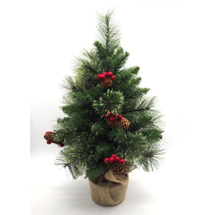 ALBERO PINO C/BACCHE B JUTA H 60CM 72TIPS ALBERO PINO C/BACCHE B JUTA H 60CM 72TIPS