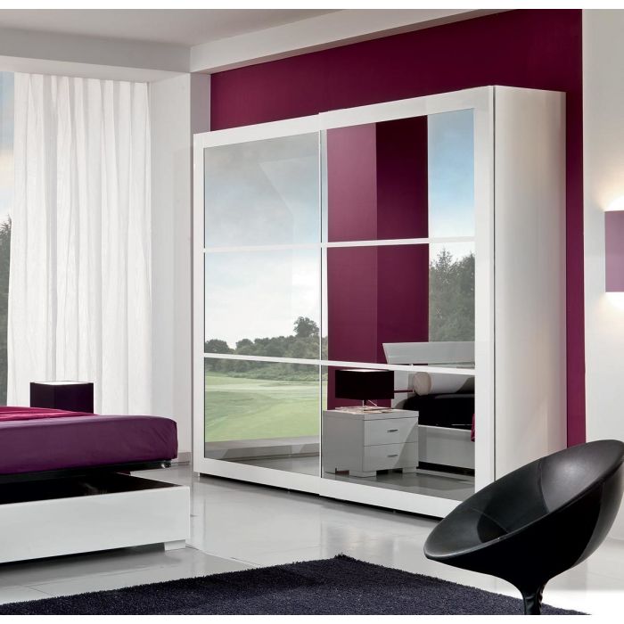 ARMADIO 2 ANTONI MODELLO KOBE LACCATO BIANCO LUCIDO 1