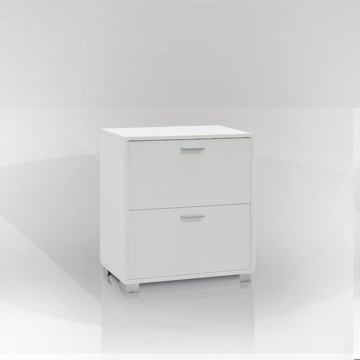 SCARPIERA 2 RIBALTE MOD. QUADRANTE CM 70X29 H. 82 BIANCO FIAMMATO