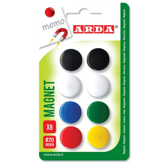 24 Magneti Decorativi A Cuore Per Frigorifero - Forte Tenuta, 6 Colori Vivaci, Ideali Per Foto E Promemori (2x2cm)