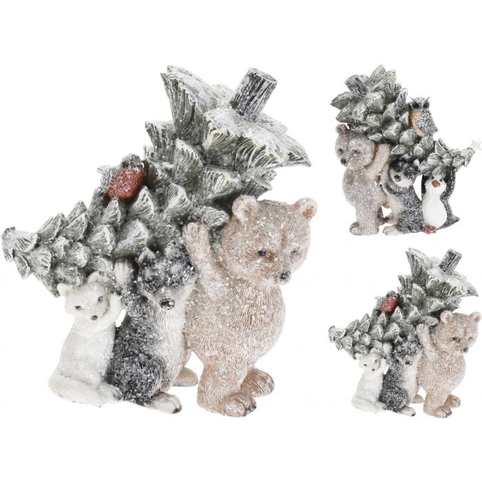 ANIMALE RESINA C/PIGNA 17CM ANIMALE RESINA C/PIGNA 17CM