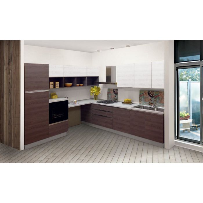 CUCINA cm 270x300 MOD.BAHIA ROVERE FUMO CUCINA cm 270x300 MOD.BAHIA ROVERE FUMO