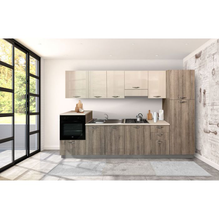 CUCINA CM 315 GREY E TORTORA LUCIDO CUCINA CM 315 GREY E TORTORA LUCIDO