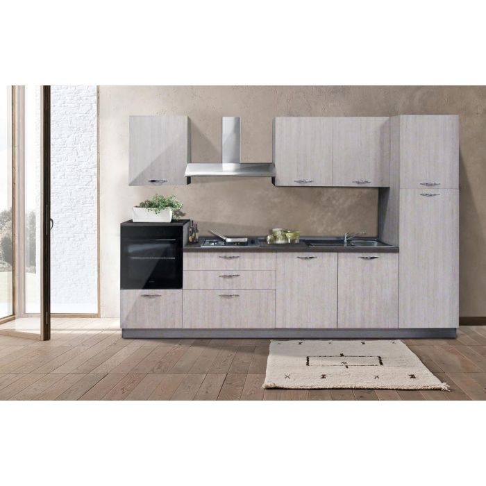 CUCINA cm 330 LAMINATO OREGON Versione DESTRA CUCINA cm 330 LAMINATO OREGON Versione DESTRA