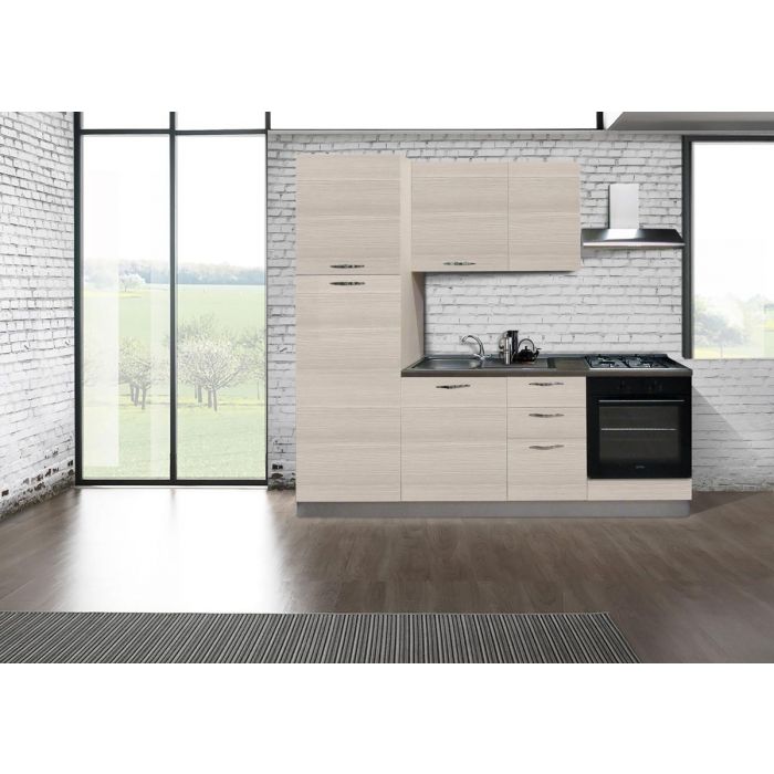 CUCINA cm 225 LAMINATO CREMA Versione SINISTRA CUCINA cm 225 LAMINATO CREMA Versione SINISTRA