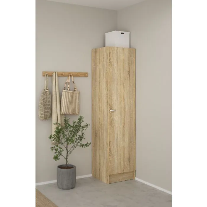 Armadio 210 Due Ante E Due Cassetti Cemento - Foto 2