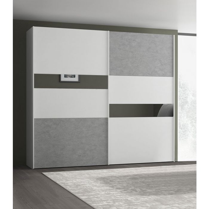 ARMADIO MOD.ELLIOT 2ANTONI SCOR FRAS.BIANCO/CEMENTO 10640038 ARMADIO MOD.ELLIOT 2ANTONI SCOR FRAS.BIANCO/CEMENTO 10640038