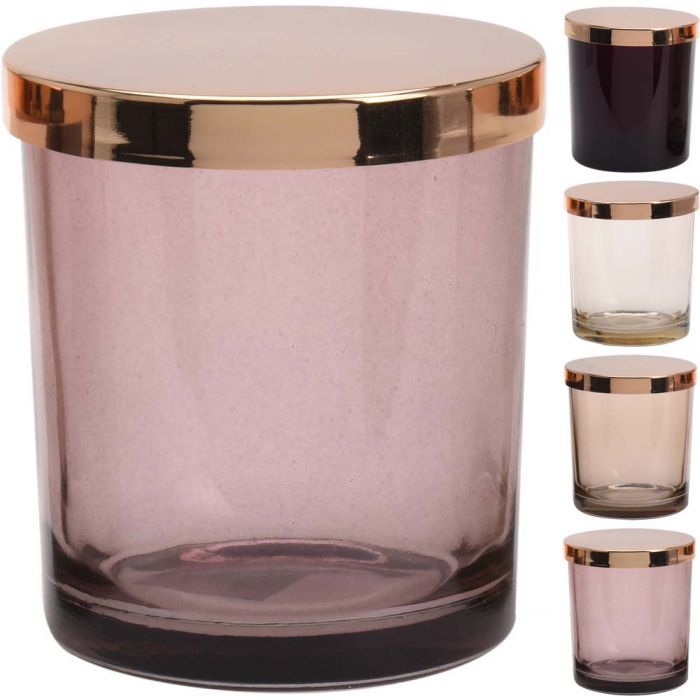 PORTA TEALIGHT VETRO C/COPERCHIO PORTA TEALIGHT VETRO C/COPERCHIO