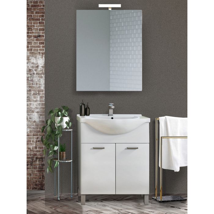 BAGNO SARA CM 75 IN BIANCO LUCIDO BAGNO SARA CM 75 IN BIANCO LUCIDO