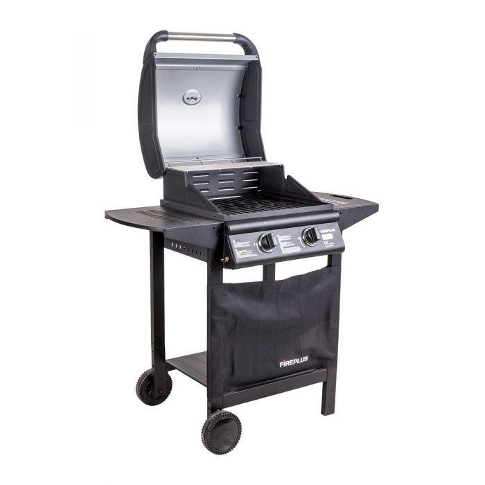BARBECUE A 2 FUOCHI SERIE 2 114X10