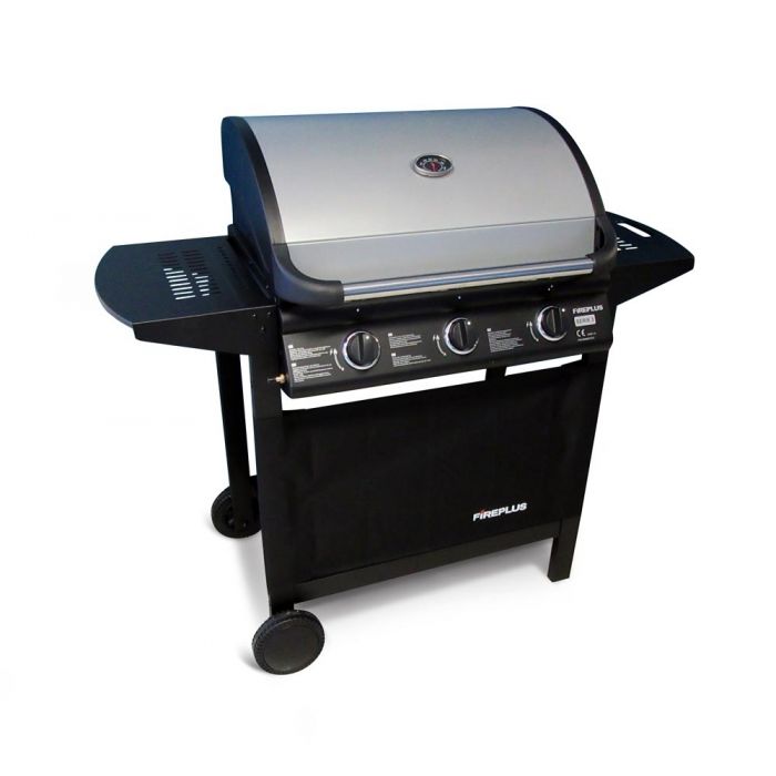 BARBECUE CON 3 BRUCIATORI GAS E 1 GRIGLIA CM 120X56 E H 108 