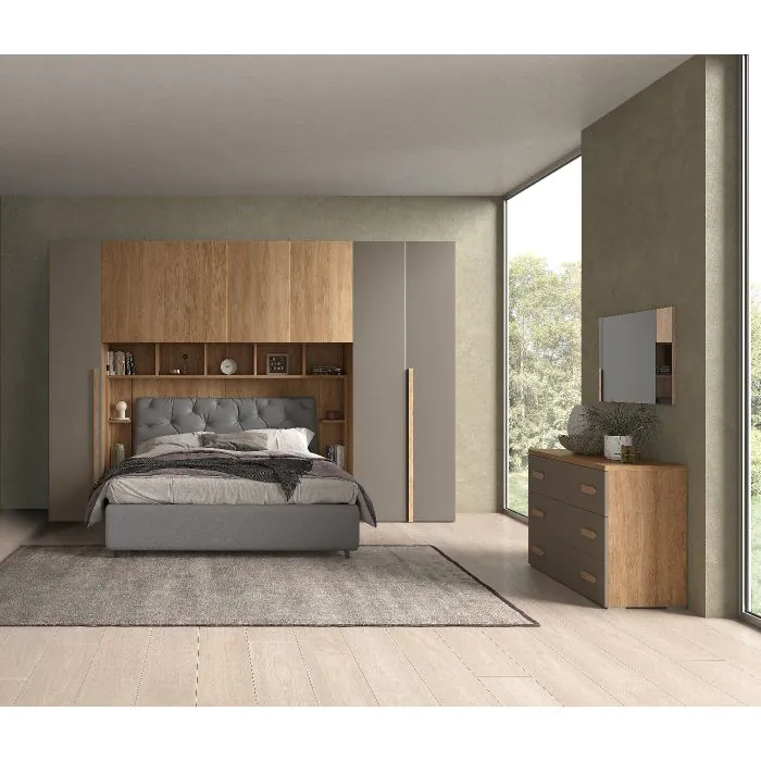 CAMERA COMPLETA LOFT NOCE E FANGO