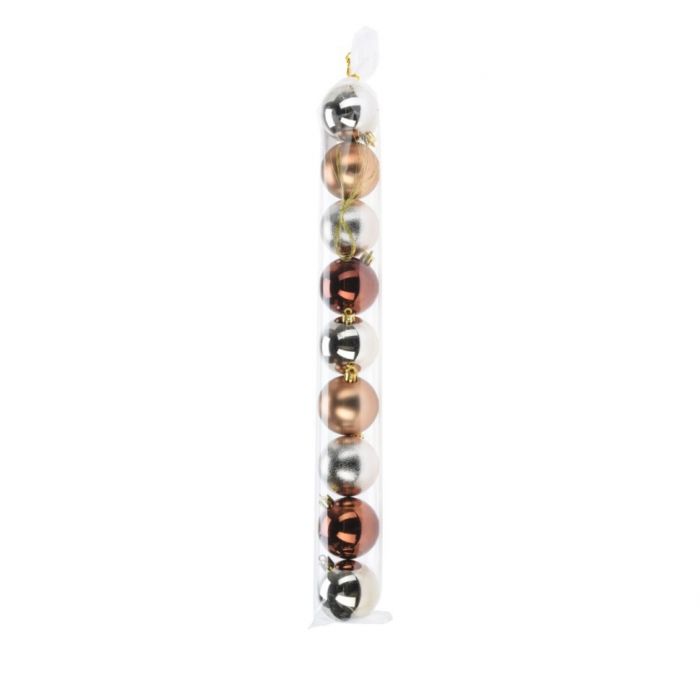 SET 9 PALLINE IN PLASTICA LUCIDE/OPACHE/GLITTERATE DIAM.6 CM SET 9 PALLINE IN PLASTICA LUCIDE/OPACHE/GLITTERATE DIAM.6 CM
