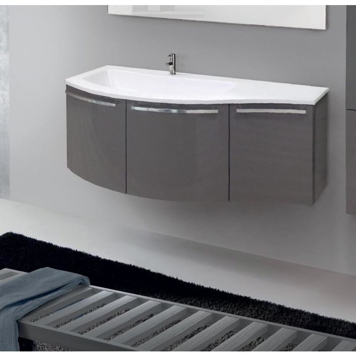 BASE BAGNO MODELLO ELY 3 ANTE MAGMA LUCIDO CM 130,5X51 E H 51,4