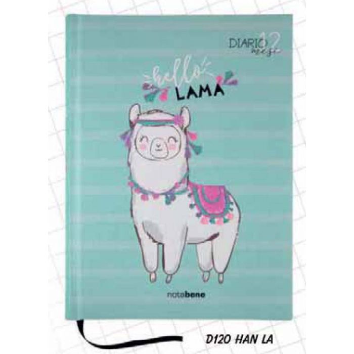 DIARIO 12 MESI 13X17.8CM HELLO ANIMALS LAMA DIARIO 12 MESI 13X17.8CM HELLO ANIMALS LAMA