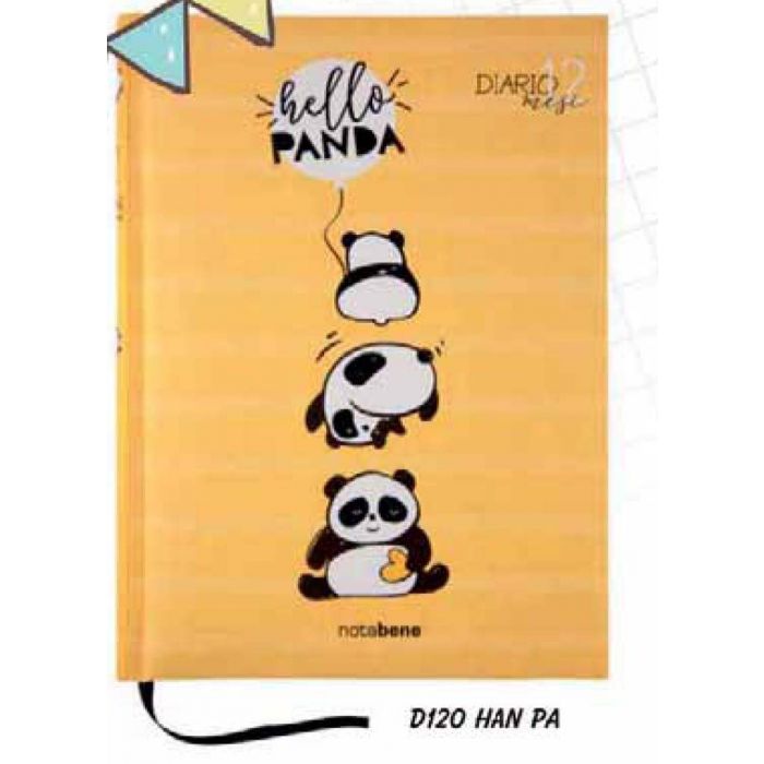 DIARIO 12 MESI 13X17.8CM HELLO ANIMALS PANDA DIARIO 12 MESI 13X17.8CM HELLO ANIMALS PANDA
