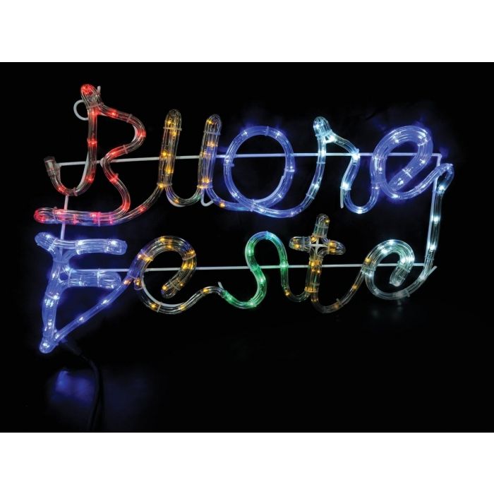 TUBO BUONE FESTE 120 LED CM 55X35