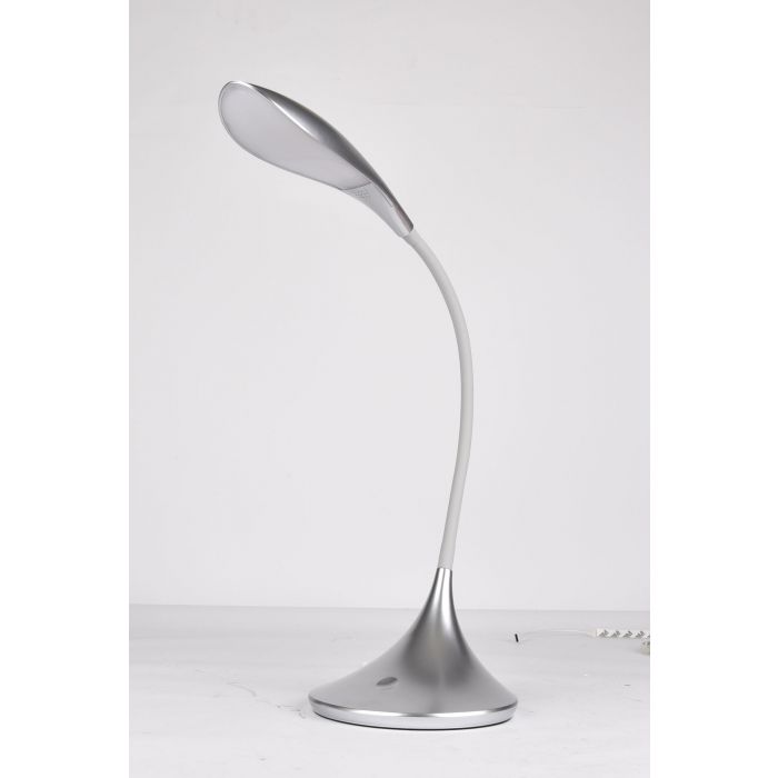 LAMPADA DA SCRIVANIA SILVER 17.5X40X44CM - 240V 7.5W 4000K