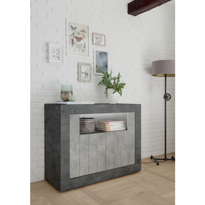 CREDENZA URBINO 2ANTE + VG OSSIDO/CEMENTO   207935-12CE