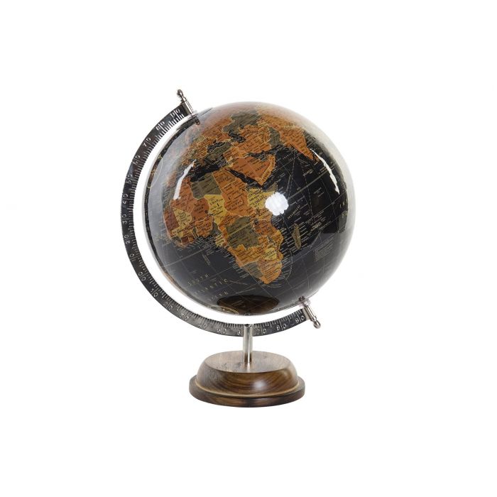 MAPPAMONDO IN PLASTICA CON STRUTTURA IN METALLO 28X26.5 H37CM