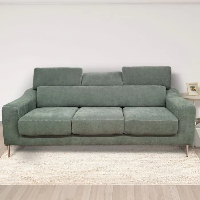 DIVANO WINSON POSTI MAXI CON SEDUTE ESTRAIBILI IN TESSUTO VERDE  SALVIA