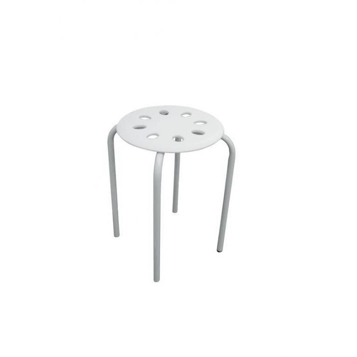 SGABELLINO IN PLASTICA BIANCO 