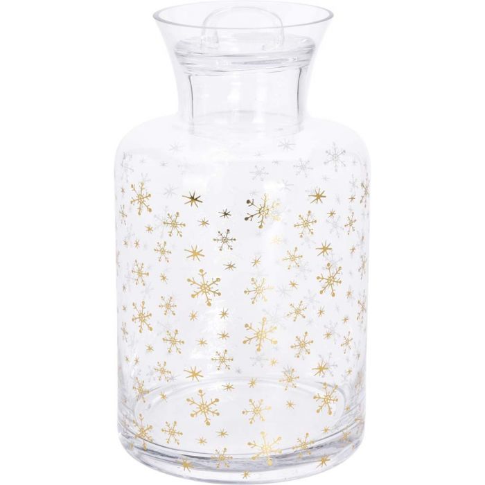 BARATTOLO VETRO C/COP E GLITTER 14X27CM 2500ML BARATTOLO VETRO C/COP E GLITTER 14X27CM 2500ML