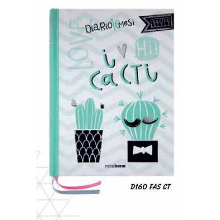 DIARIO 16 MESI 13X17.8CM FASHION CACTUS