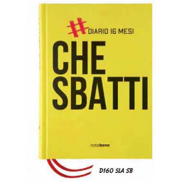 DIARIO 16 MESI 13X17.8CM SLANG SBATTI