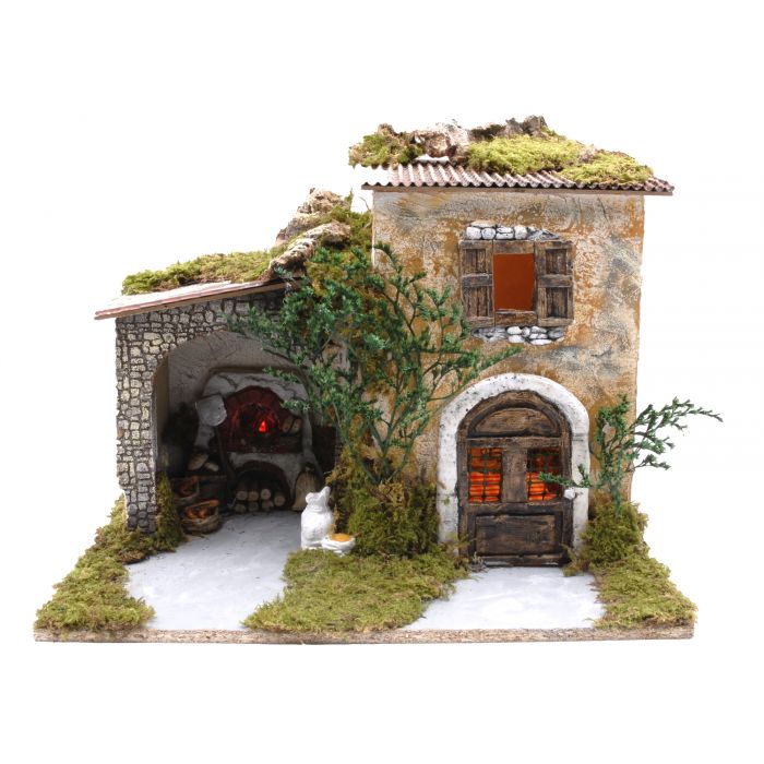 PAESAGGIO VUOTO C/LUCI E FUOCO 42X31X34CM PAESAGGIO VUOTO C/LUCI E FUOCO 42X31X34CM