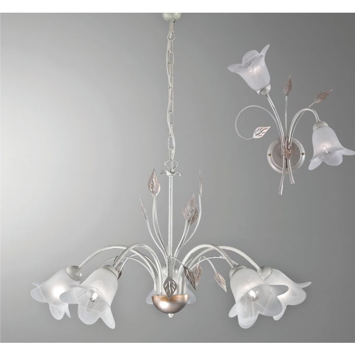LAMPADARIO GRETA 5XE14 ECO-CONTRIBUTO RAEE COMPRESO LAMPADARIO GRETA 5XE14 ECO-CONTRIBUTO RAEE COMPRESO
