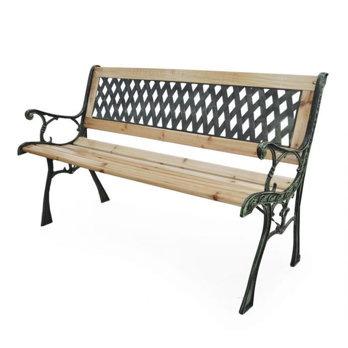 PANCHINA IN LEGNO C/SHIENALE PVC JTS02OF0012 CM125X51.5 H.73 PANCHINA IN LEGNO C/SHIENALE PVC JTS02OF0012 CM125X51.5 H.73