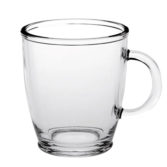 Tazza Conica Excelsa In Vetro Trasparente - 230ml, Per Bevande Fredde E Calde, Microonde
