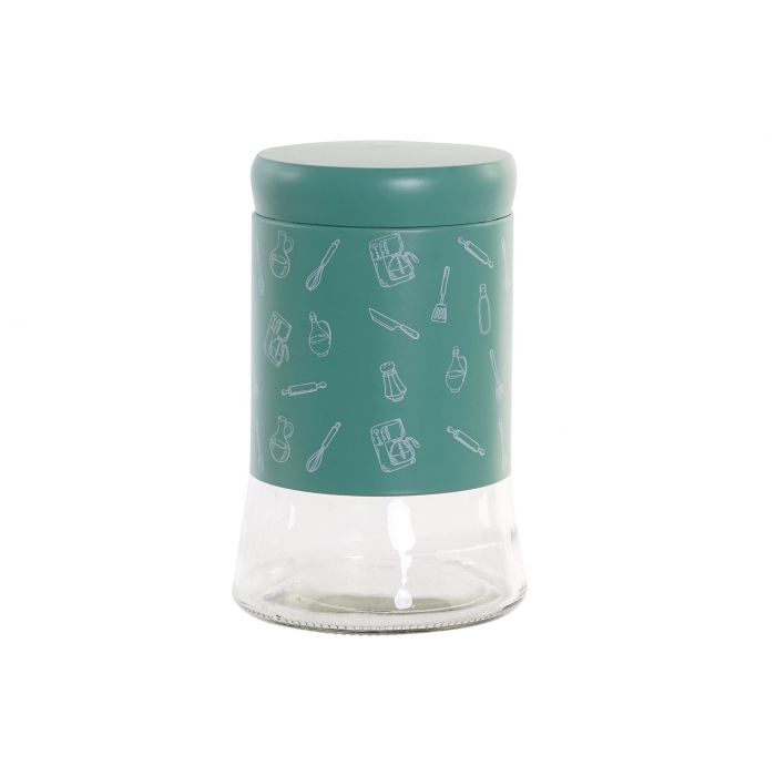 BARATTOLO IN CRISTALLO INOX 11X11X18CM SOAVE BARATTOLO IN CRISTALLO INOX 11X11X18CM SOAVE