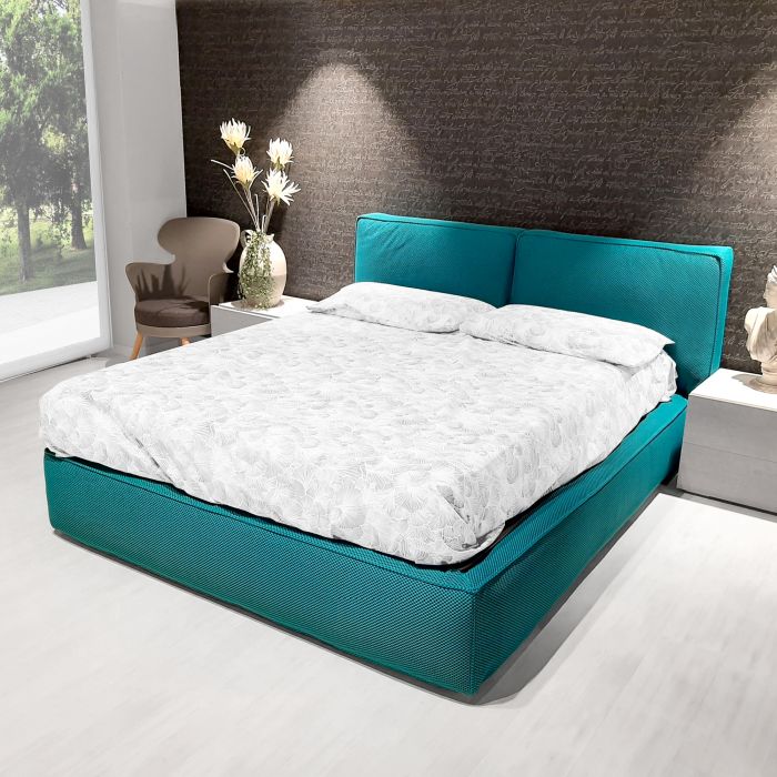 Lanovenanube Copriletto Trapuntato Niza – Letto 105 Cm – Colore Turchese