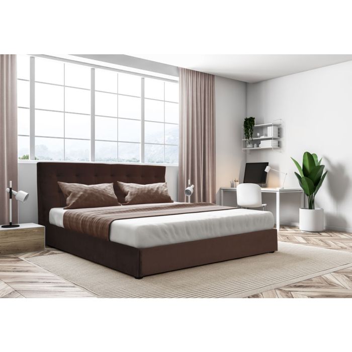 LETTO MATRIM. QUEEN TESS.VIKY 07 C/CONTENITORE