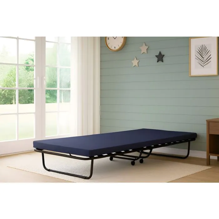Letto Pieghevole Priscilla, Brandina Singola Ortopedico E Pieghevole 100 Made In Italy Con Materasso Cm 80x190 Incluso 84698260