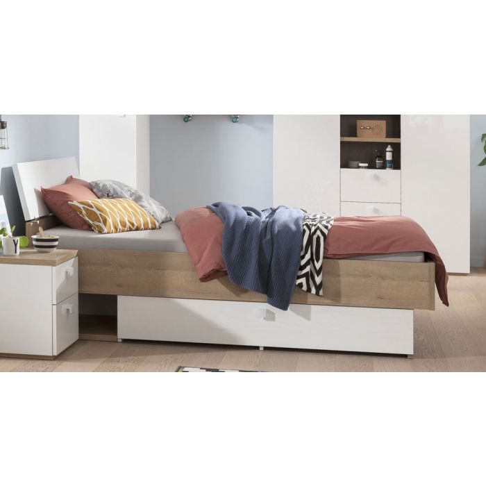 LETTO SING. GLOBO C/CASS ROVERE/BIANCO LACC LT5522K64904 LETTO SING. GLOBO C/CASS ROVERE/BIANCO LACC LT5522K64904