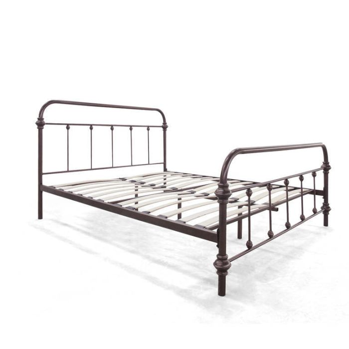 LETTO ZEUS MATRIMONIALE METALLO BRONZO 1