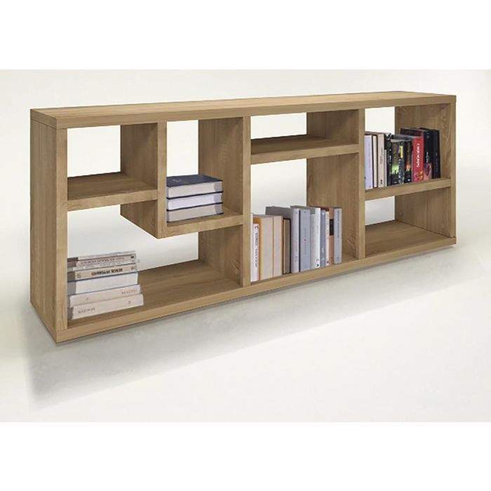 LIBRERIA CON 7 VANI IN ROVERE LIBRERIA CON 7 VANI IN ROVERE