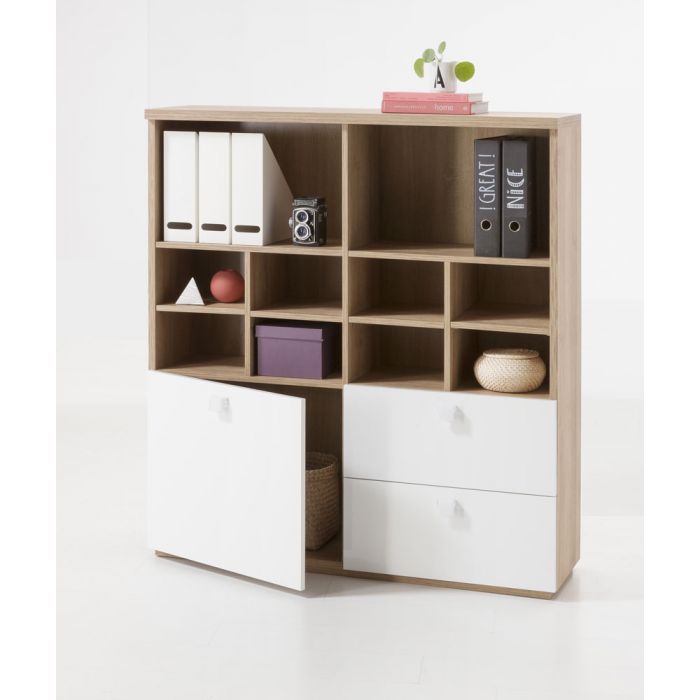 LIBRERIA GLOBO ROVERE/BIANCO LAC LB5529K64904 LIBRERIA GLOBO ROVERE/BIANCO LAC LB5529K64904