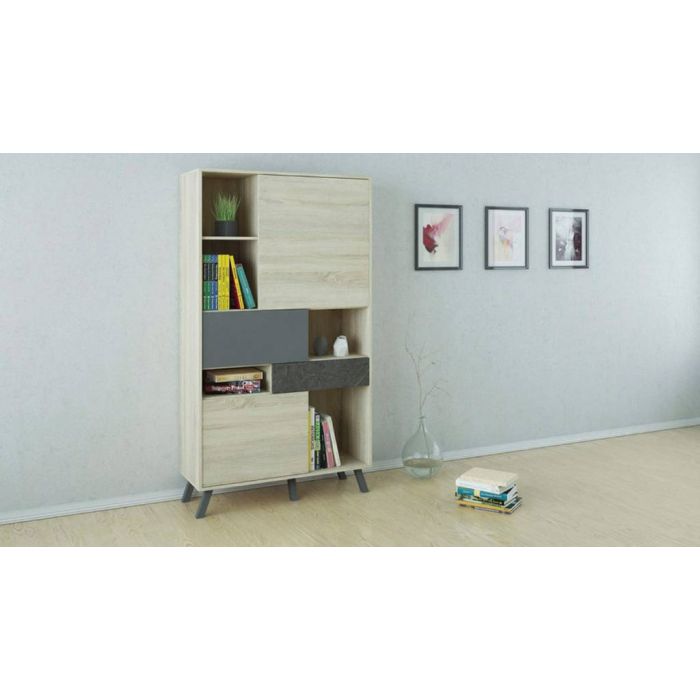 LIBRERIA CON 3 ANTE E 1 CASSETTO CM 100X40 E H 180 LIBRERIA CON 3 ANTE E 1 CASSETTO CM 100X40 E H 180