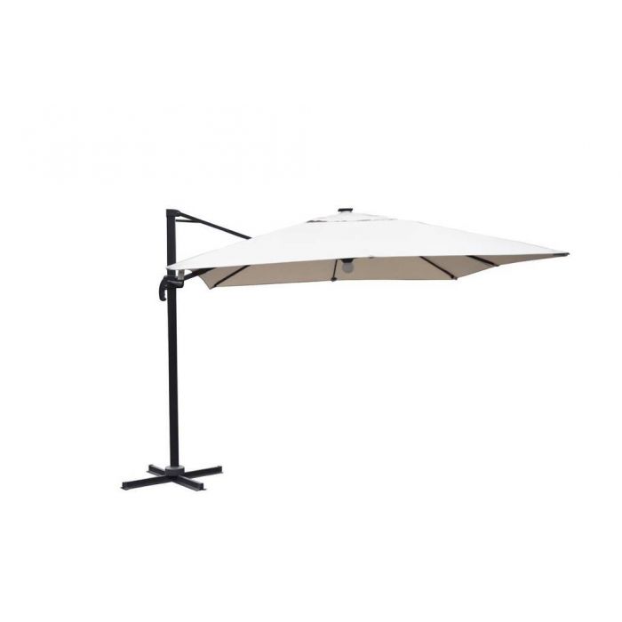 OMBRELLONE CON LAMPADA 3X3M BEIGE OMBRELLONE CON LAMPADA 3X3M BEIGE