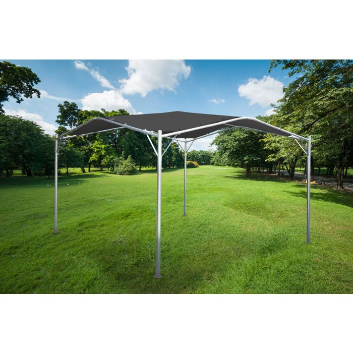 GAZEBO IN FERRO 3,5X3,5 M GRIGIO GAZEBO IN FERRO 3,5X3,5 M GRIGIO