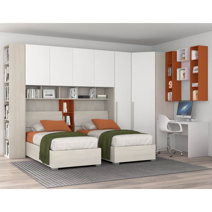 CAMERETTA HABITAT OLMO e BIANCO FRASSINATO CAMERETTA HABITAT OLMO e BIANCO FRASSINATO
