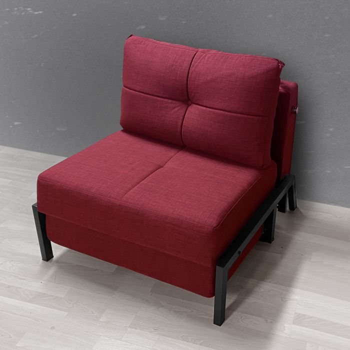 POLTRONA LETTO GIBSON CON APERTURA FOLDY IN TESSUTO BORDEAUX