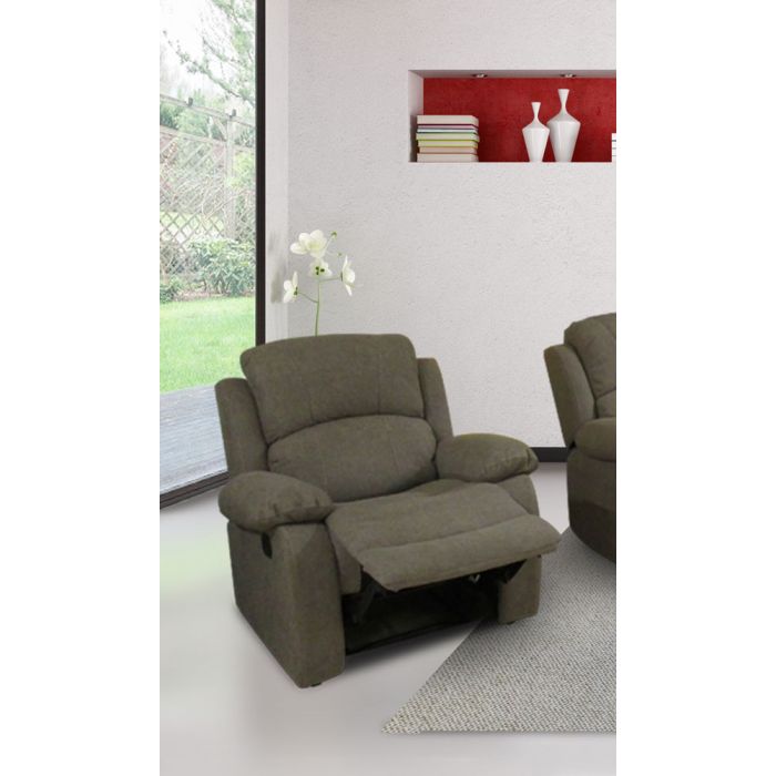 POLTRONA RELAX MANUALE TESS.NABUK SX-8243-1 Q210-3 POLTRONA RELAX MANUALE TESS.NABUK SX-8243-1 Q210-3