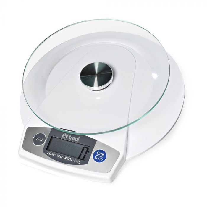 BILANCIA CUCINA ROTONDA CONCHIGLIA ECO-CONTRIBUTO RAEE COMPRESO